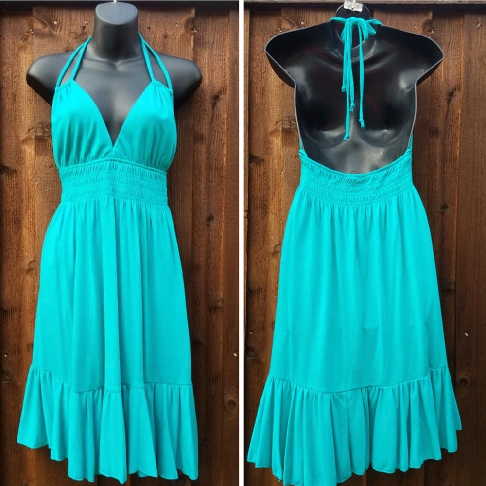 Brand New Beach Scene Dress Size L
